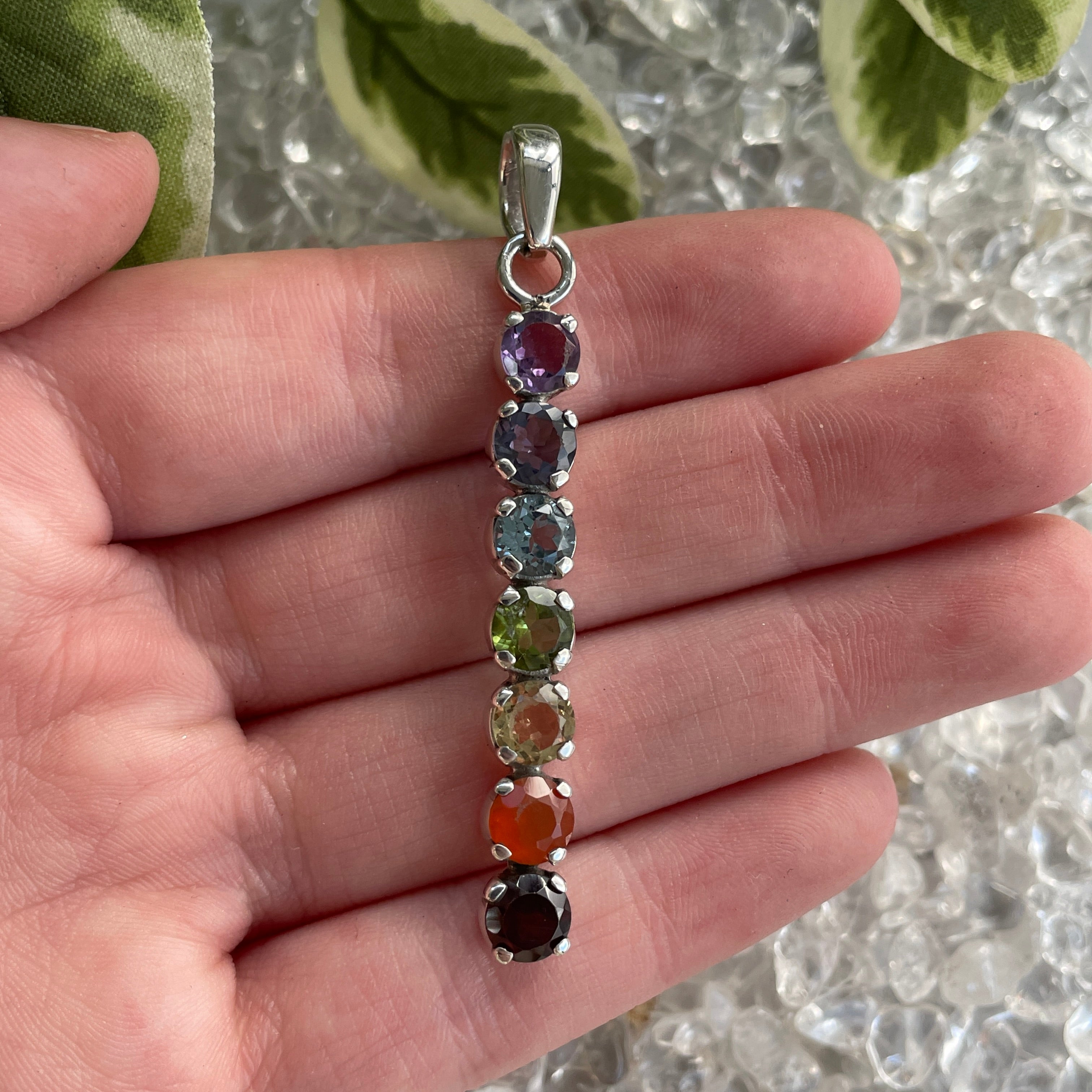 Sterling Silver Pendant - Chakra - Straight LGE Sterling Silver Pendant - Chakra - Straight LGE
